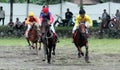 Racehorse rider collided speed in traditional horse