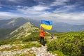 Racer on Mount Synyak Royalty Free Stock Photo