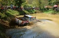 Racer offroad at terrain racing car competition Royalty Free Stock Photo