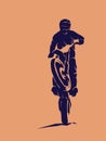 Racer and sport motocross bike vector icon