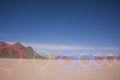 Racetrack Playa - Death Valley National Park - Light Painting Image Royalty Free Stock Photo