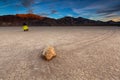 The Racetrack Playa is a scenic dry lake feature with sailing stones that inscribe linear