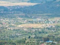 Racetrack view from Aerial in Takengon, Aceh Tengah, Indonesia Royalty Free Stock Photo