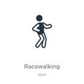 Racewalking icon vector. Trendy flat racewalking icon from sport collection isolated on white background. Vector illustration can