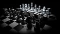 Racial divide chess pieces Royalty Free Stock Photo