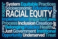 Racial Equity Word Cloud Royalty Free Stock Photo