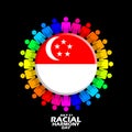 Racial Harmony Day on July 21 in Singapore Royalty Free Stock Photo