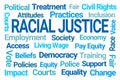 Racial Justice Word Cloud Royalty Free Stock Photo