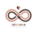 Racial Tolerance conceptual symbol, Martin Luther King Day, Zero