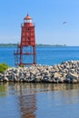 Racine North Breakwater Lighthouse Royalty Free Stock Photo