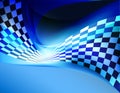 Racing background checkered flag wawing Royalty Free Stock Photo