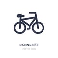 racing bike icon on white background. Simple element illustration from Sports concept Royalty Free Stock Photo