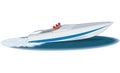 Racing Boat Vector Illustration