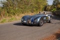 Racing car Jaguar C-Type in classic car race Gran Premio Nuvolari