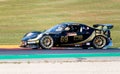 Racing car Lotus Elise action on racetrack