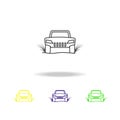 racing car off road colored icon. Can be used for web, logo, mobile app, UI, UX Royalty Free Stock Photo