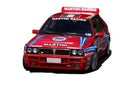 Lancia Delta Integrale on a white background