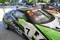 Racing cars of `Daftracing` team, Mitsubishi and Porshe