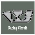 Racing circuit icon