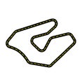 Racing circuit icon