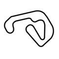 Racing circuit icon