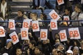 Racing Club fans hold a wake to celebrate the relegation of their rival Independiente Royalty Free Stock Photo