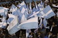 Racing Club fans hold a wake to celebrate the relegation of their rival Independiente Royalty Free Stock Photo