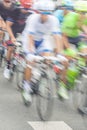 Racing Cyclists, Motion Blur Royalty Free Stock Photo