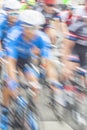 Racing Cyclists, Motion Blur Royalty Free Stock Photo