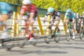 Racing Cyclists, Motion Blur Royalty Free Stock Photo