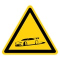 Racing Drift Area Symbol Sign ,Vector Illustration, Isolate On White Background Label. EPS10