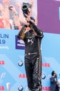 Racing driver Jean-Ãâ°ric Vergne third place at the E-Prix Formula E Championship