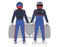 Racing driver uniform template mockup design