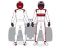 Racing driver uniform template mockup design