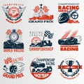 Racing Emblem Set In Color