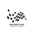 Racing flag graphic design template vector illustration Royalty Free Stock Photo