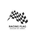 Racing flag graphic design template vector illustration Royalty Free Stock Photo