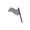 Racing flag graphic design template vector illustration Royalty Free Stock Photo