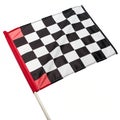 Racing flag isolated on white background Royalty Free Stock Photo