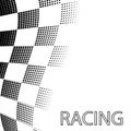 Racing Flag Like A Chessboard Pattern. Royalty Free Stock Photo