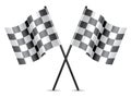 vector racing flags icon Royalty Free Stock Photo