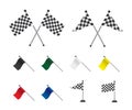 Racing flags set Royalty Free Stock Photo