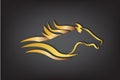 Racing horse logo vector image