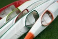 Racing kayaks Royalty Free Stock Photo