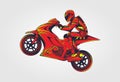 Racing moto illustration art vector Royalty Free Stock Photo