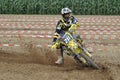 Racing motocross driver