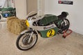 Racing motorcycle Benelli 500 cc that competed in the 1970s world championship with rider Renzo Pasolini