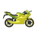 Racing motorcycle.Extreme sport single icon in cartoon style vector symbol stock illustration web. Royalty Free Stock Photo
