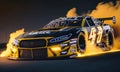 Racing NASCAR car