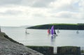 Racing past Charles Fort and beyond to the sea Royalty Free Stock Photo